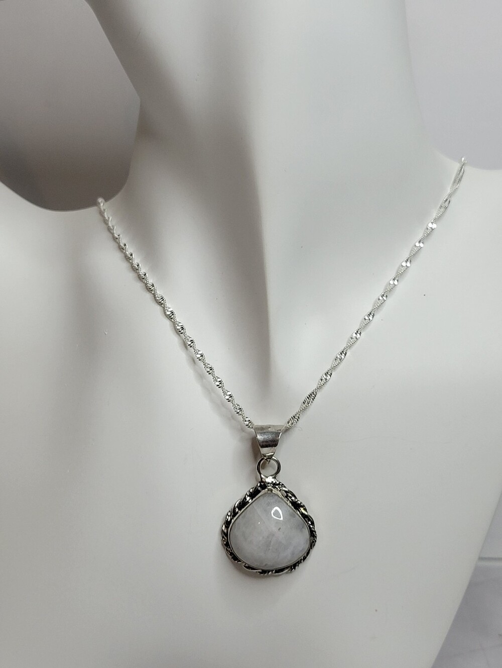 Opalite 925 Necklace 18" Chain